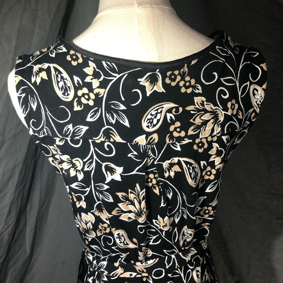 Ann Taylor Black and Cream Floral Dress - Picture 11 of 15